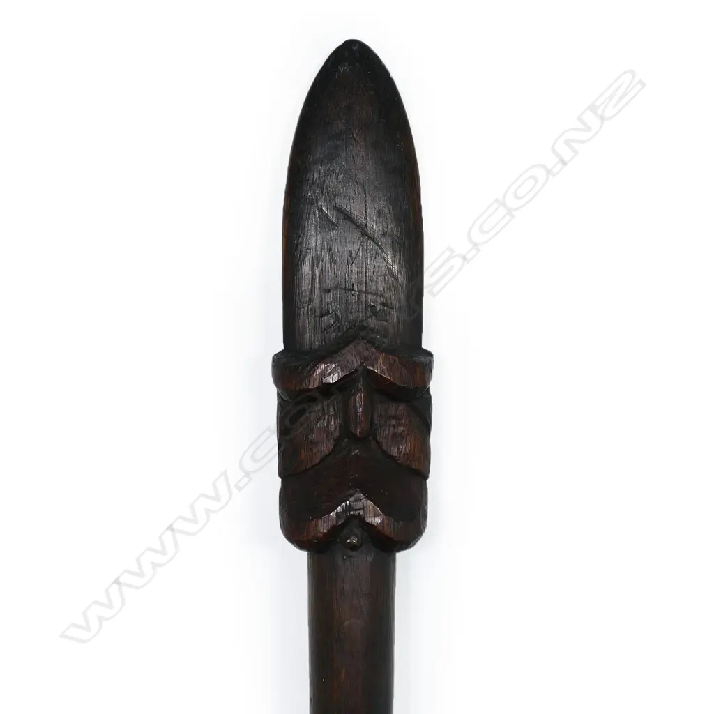 A 19thC Māori carved taiaha, Image 1++